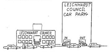Cartoon about Leichhardt Council
